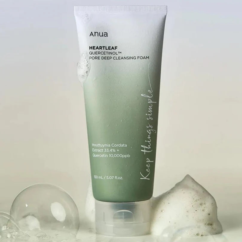 ANUA HEARTLEAF QUERCETINOL PORE DEEP CLEANSING FOAM 150ML