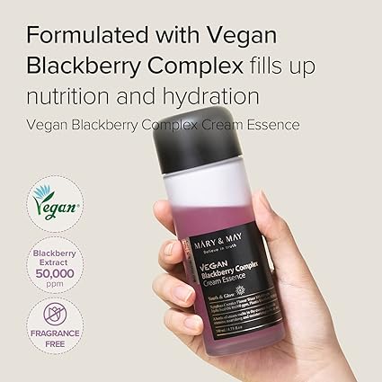 MARY & MAY VEGAN BLACKBERRY COMPLEX CREAM ESSENCE 14OMLS