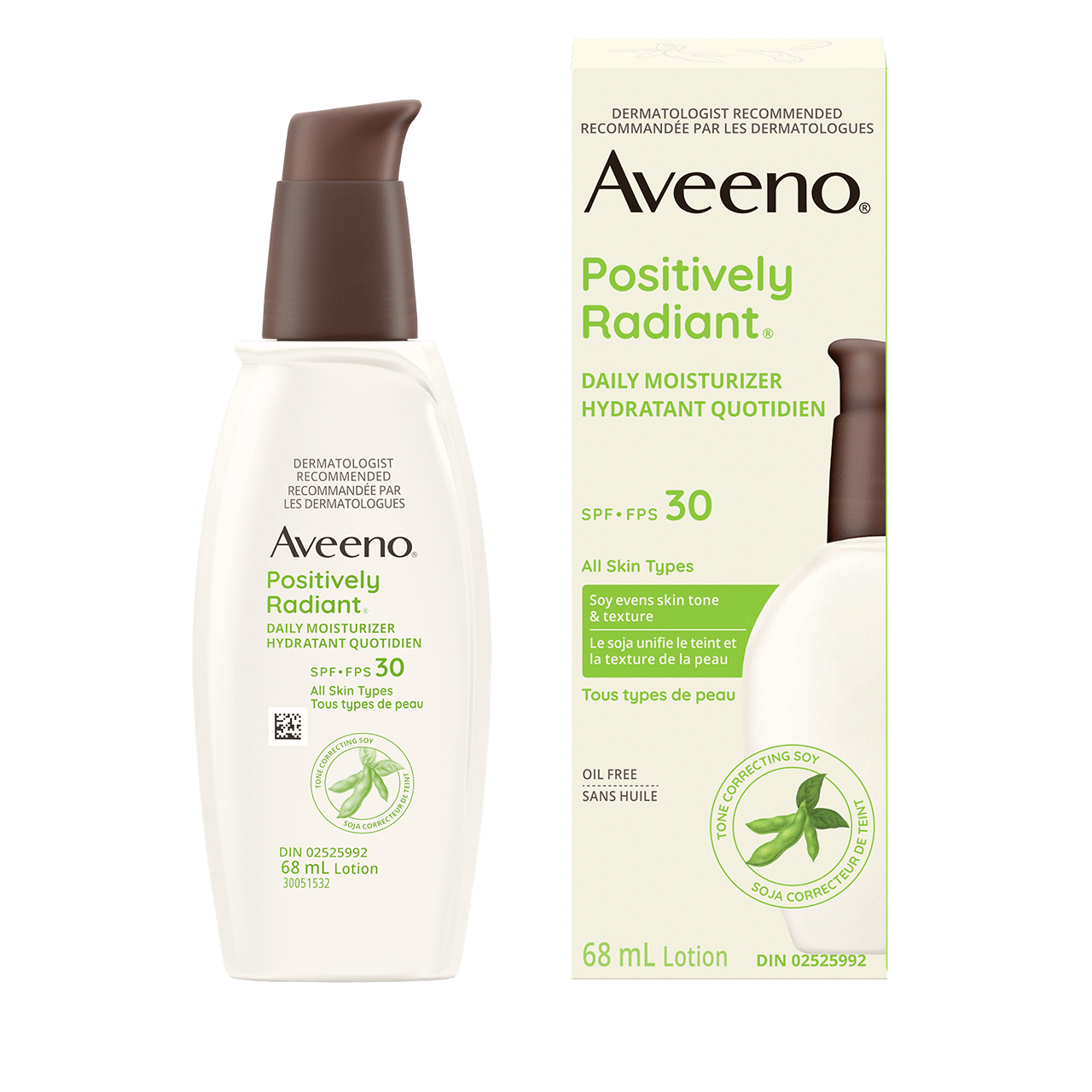 AVEENO POSITIVELY RADIANT DAILY MOISTURISER SPF 30