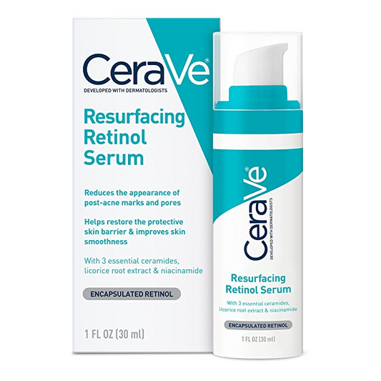 CERAVE RESURFACING RETINOL FACE SERUM, 30 ML