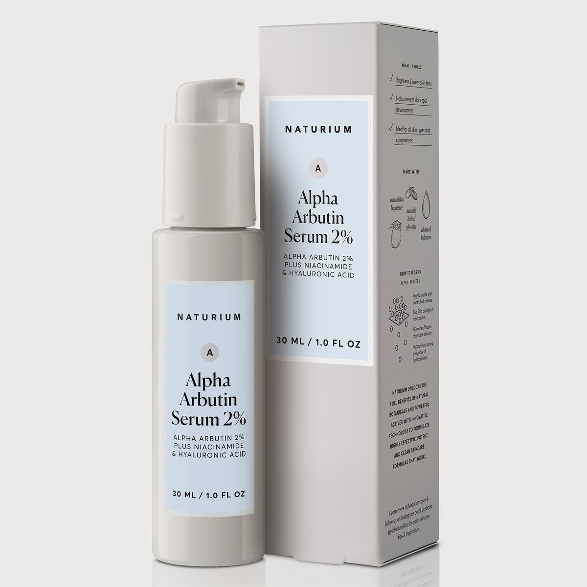 NATURIUM ALPHA ARBUTIN SERUM 2%  30ML